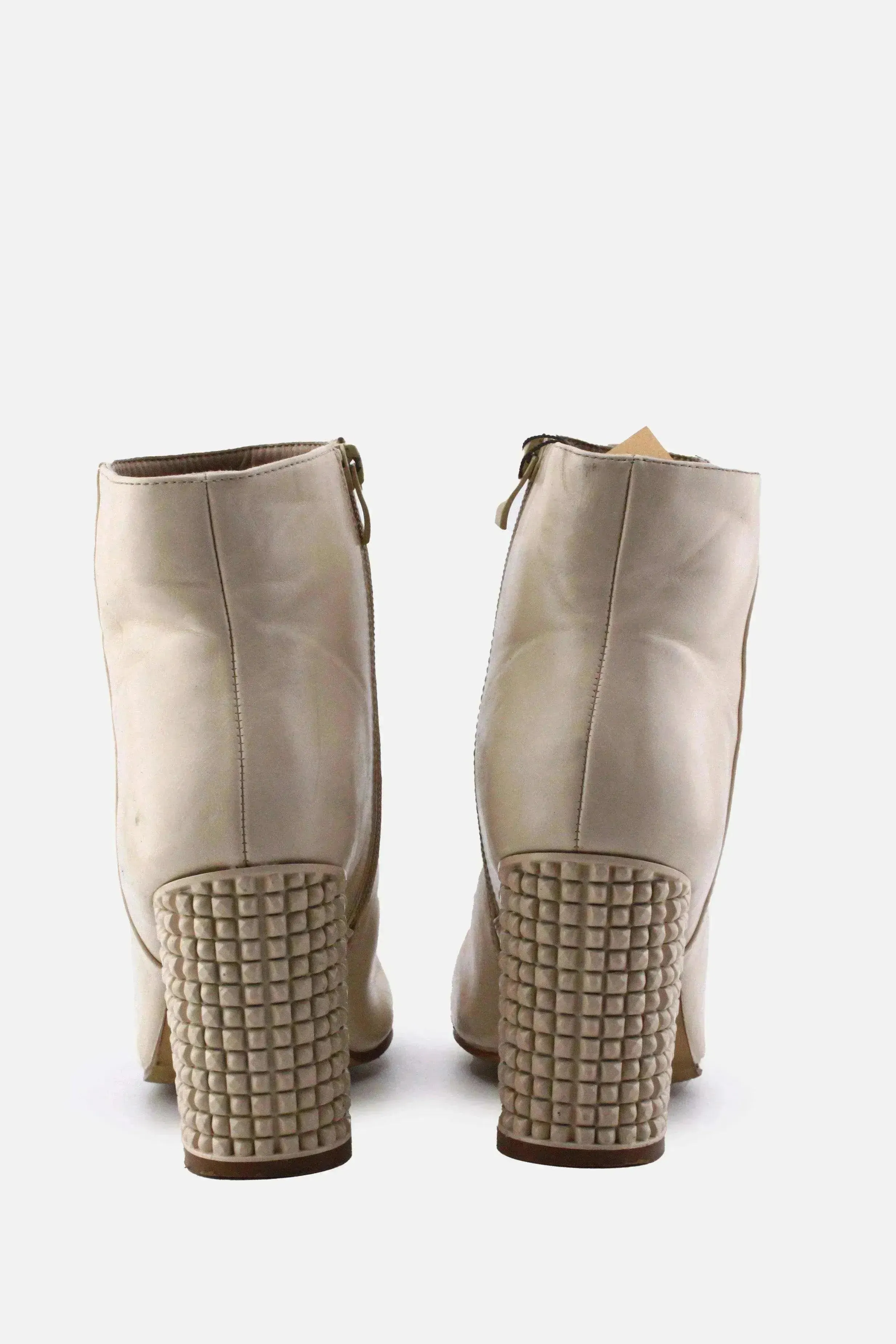 European Brand Zipper Block Heel Boots | 100% Authentic Leather