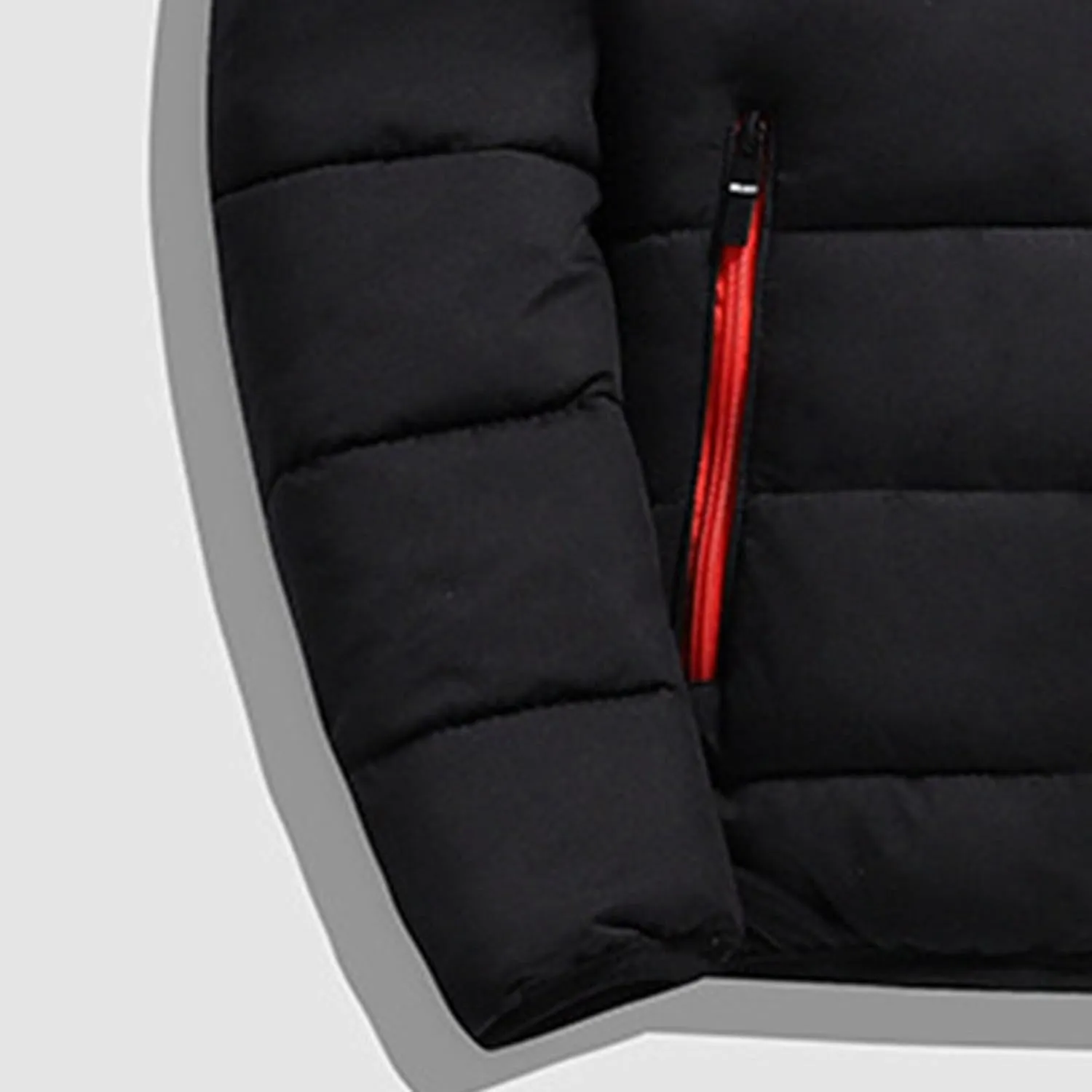 JEsilunmaMY Men's Stand Collar Thermal Puffer Jacket Full Zip Thicken Warm Down Coats Casual Loose Winter Padded Jacket