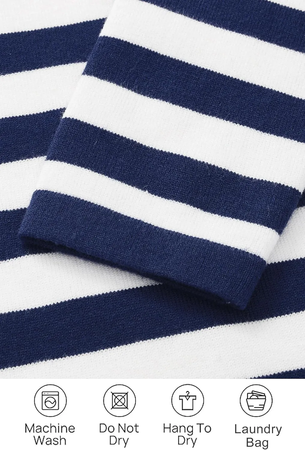 Newshows Women's Winter Sweater Dress 2024 Striped Long Sleeve Lapel Collar Chunky Knit Slouchy Oversized Sweaters