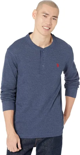 U.S. POLO ASSN. Long Sleeve Henley Thermal Shirt