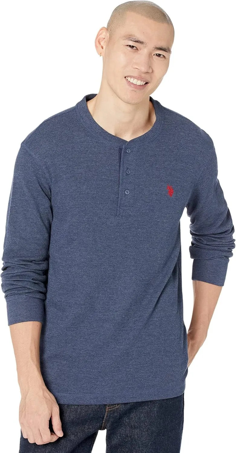 U.S. POLO ASSN. Long Sleeve Henley Thermal Shirt