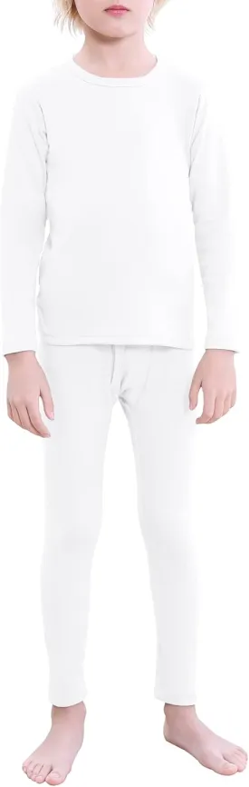 Zando Boys Thermal Underwear Set for Kids Long Underwear Soft Kids Base Layer for Big Boys Girls Winter Kids Long Johns Teens